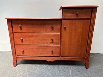 EG Three Drawer Dresser Changing Table W Attached Side Storage Pc