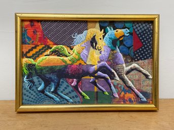 Carousel  Horse Colorful Artwork