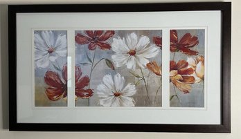 Black Framed Landscape Floral Art Print