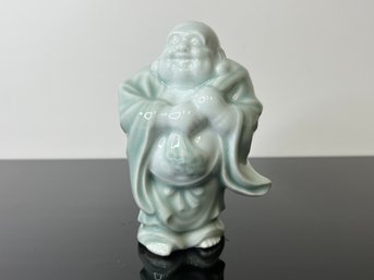 Porcelain Buddha In A Celadon Color