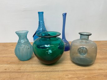 Blue, Green And Turquoise Bottles