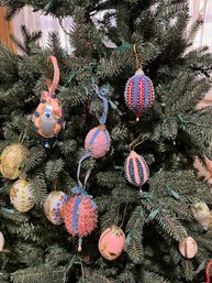 Decorated Holiday Egg Ornaments 2 Of 4