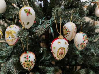 Decorated Holiday Egg Ornaments 3 Of 4 Holiday Themed