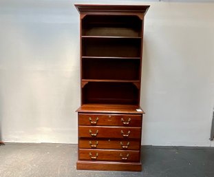 Ethan Allen Bookcase (35 X 14.5 X 48.5) With File Cabinet (32.5 X 21.5 X 30)