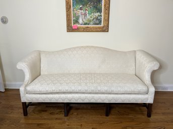 Ivory Chippendale Sofa