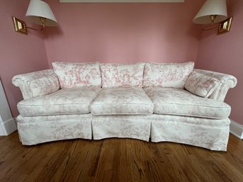 Three Cushion Kidney Shaped Sofa