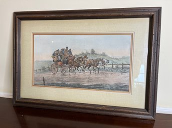 Framed Print Of Stagecoach