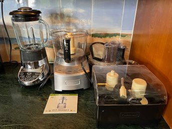 Cuisinart Food Processor Coffeemaker Blender & Braun Coffee Bean Grinder