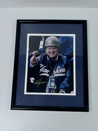 Yankees Don Zimmer Signed & Framed Photograph 15 X 12