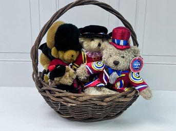 Big Basket Filled With A Bunch Of Bears