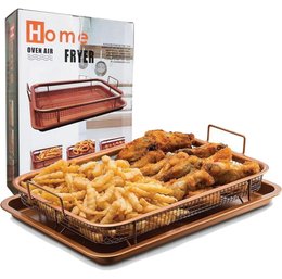 Baking Sheet With Rack Set (1 Tray  1 Rack) Home Fryer Oven Air 2 Pcs Set