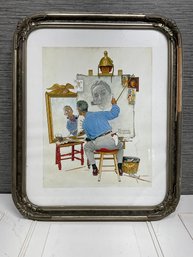 Norman Rockwell Framed Print 'MY PORTRAIT'