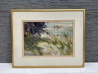 Beach Scene By E. R. Wenger