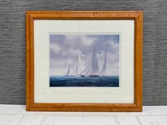 Schooner Yacht Race Art