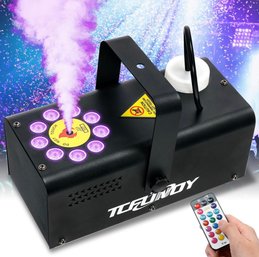 Vertical Fog Machine With 9 LED Lights Smoke Machine