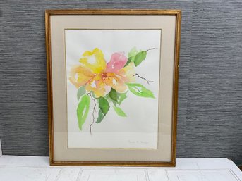 Floral Watercolor By Pamela C. Donnar