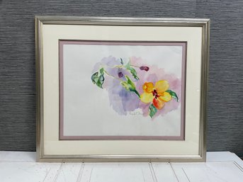 Floral Watercolor By Pamela C. Donnar