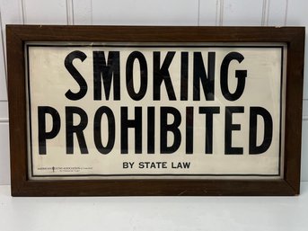 Smoking Prohibited Sign