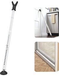 White Sliding Door Security Bar & Door/Window Lock