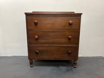 Vintage Three Drawer Dresser - 35' H X 30' W