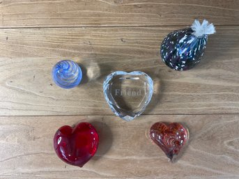 Collection Of Art Glass Pieces