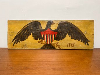 Eagle Painted On Wood