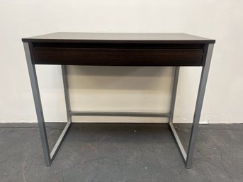 One Drawer Wood & Metal Desk