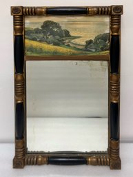 Antique Reverse Painted Mirror