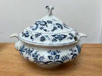 Blue Danube Porcelain  Tureen    Signed On Base