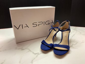 VIA SPIGA - Womens Blue Heels Size 8