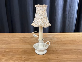 Small Electrified Candlestick Light