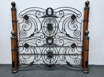 Metal Scrolled Queen Headboard Footboard And Frame