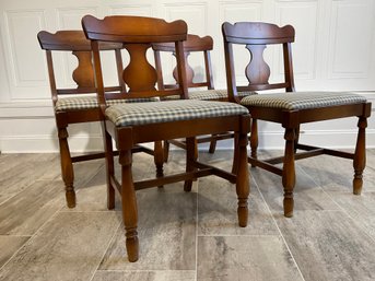 Maple Plaid Dining Chairs