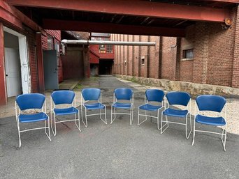 Set Of Seven MCM Perry Chairs