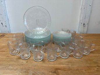 Glass Plates And Cups