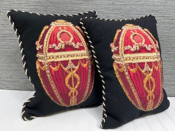 Elegant Embroidered Pillows