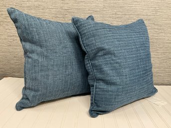 Pain Of Blue Throw Pillows