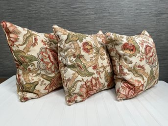 Earthy Floral Throw Pillows