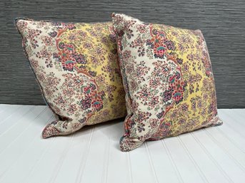 Pair Of Floral Pillows