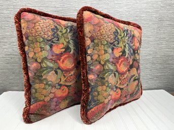 Colorful Fruit Motif Pillows