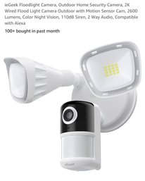 Outdoor Home Security Camera With Lights