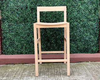 Stowed Home Stella Counter Stool In Natural Oak 17x19x35