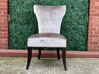 DesignMaster Pewter Velvet Accent Chair 23x27x39