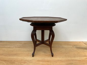 Wooden Table With Rotating Top - 20' H X 23' W