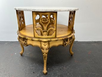 Italian Marble Top Table         50's/60's  Style