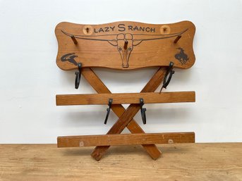 Lazy S Ranch Hat Rack