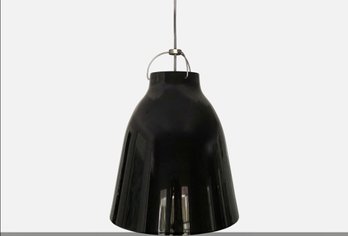 Black Enamel Industrial Pendant 16x16x50.5