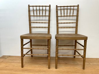 2 Stackable Dining Chairs - 36' H X 16' W X 18' D, Seat Height 18'