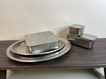 Vintage Containers And Platters