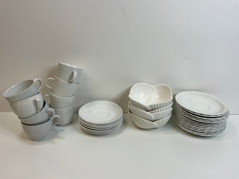 Ironstone Plate & Cup Set